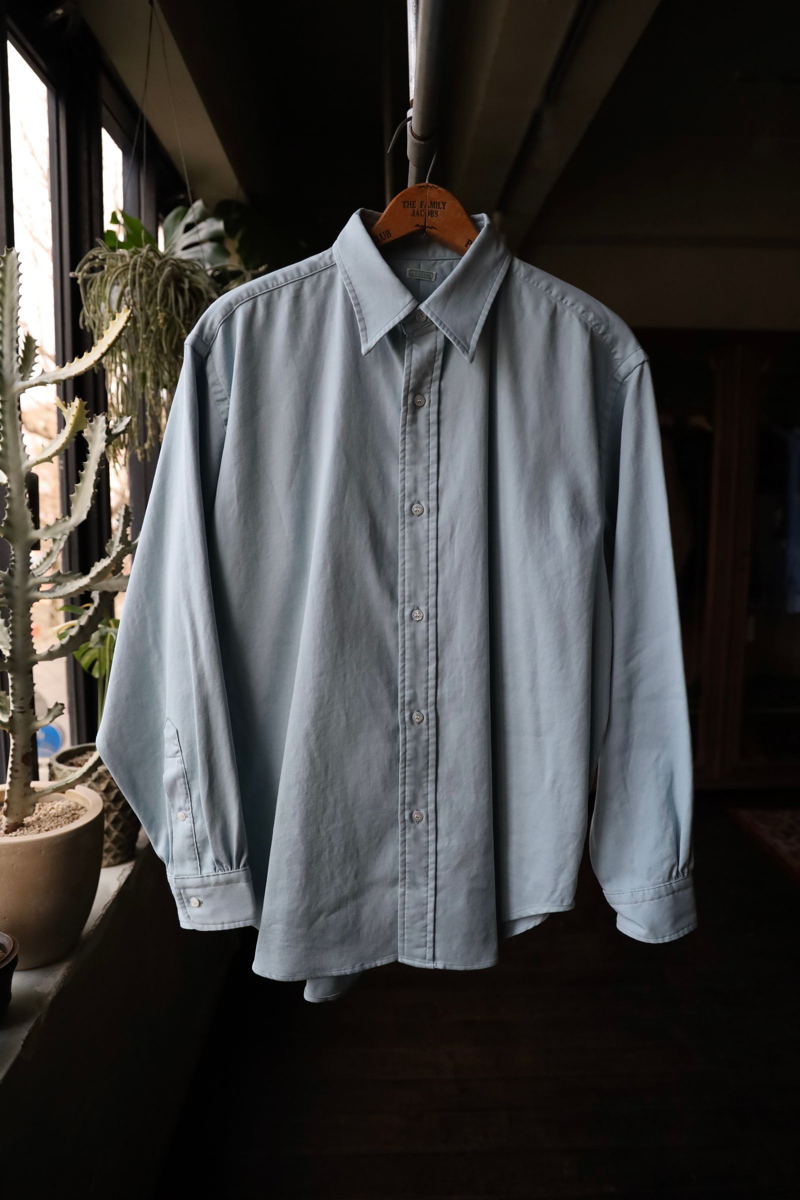 Double Weave Twill Regular Collar Shirt | MARK