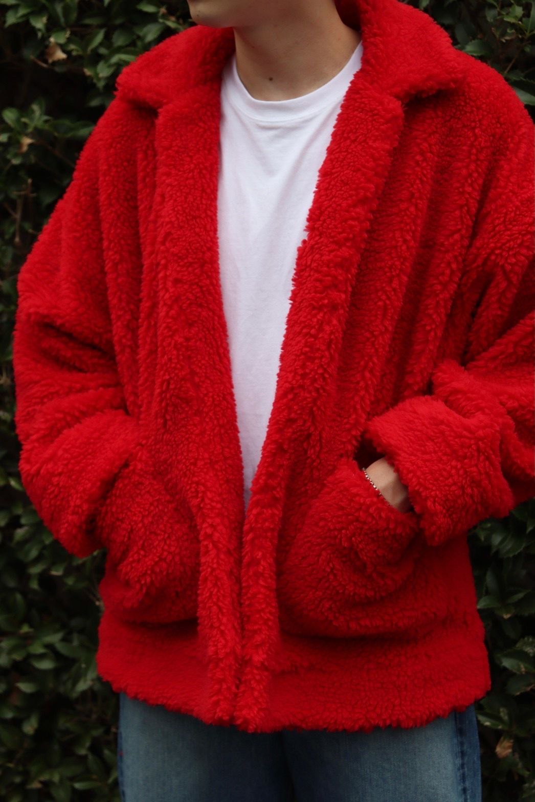 doublet HAND-PAINTED RECYCLE FUR JACKET