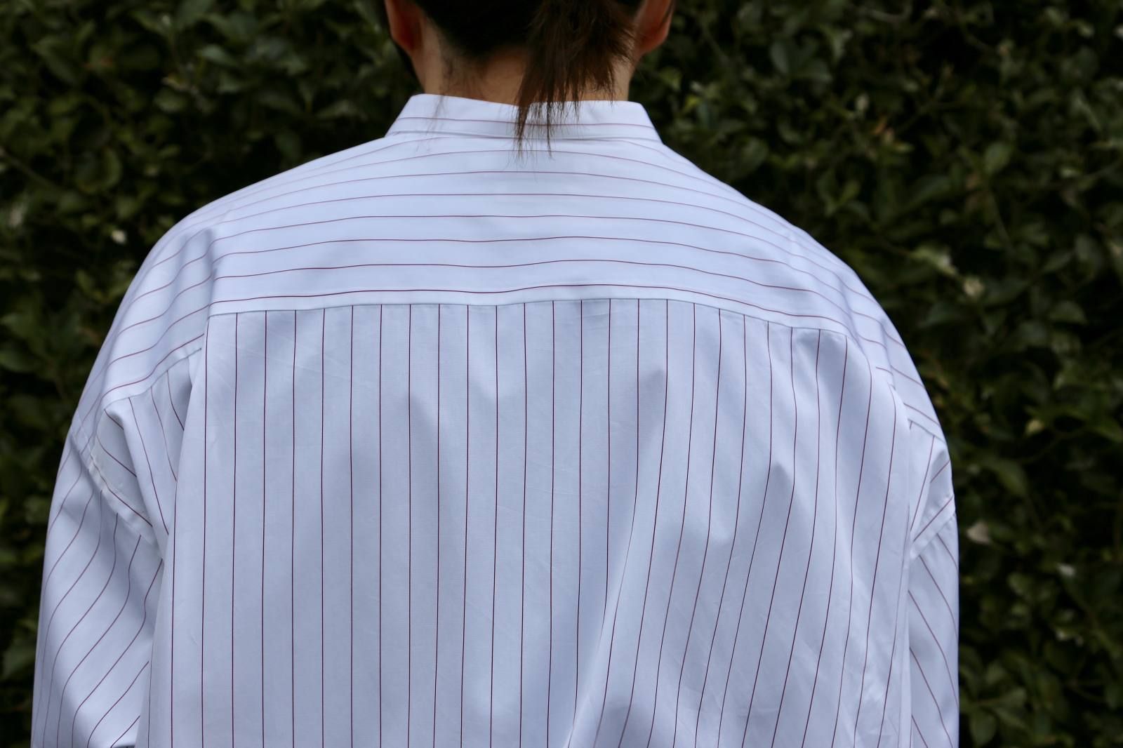 Graphpaper Thomas Mason Oversized Band Collar Shirt 