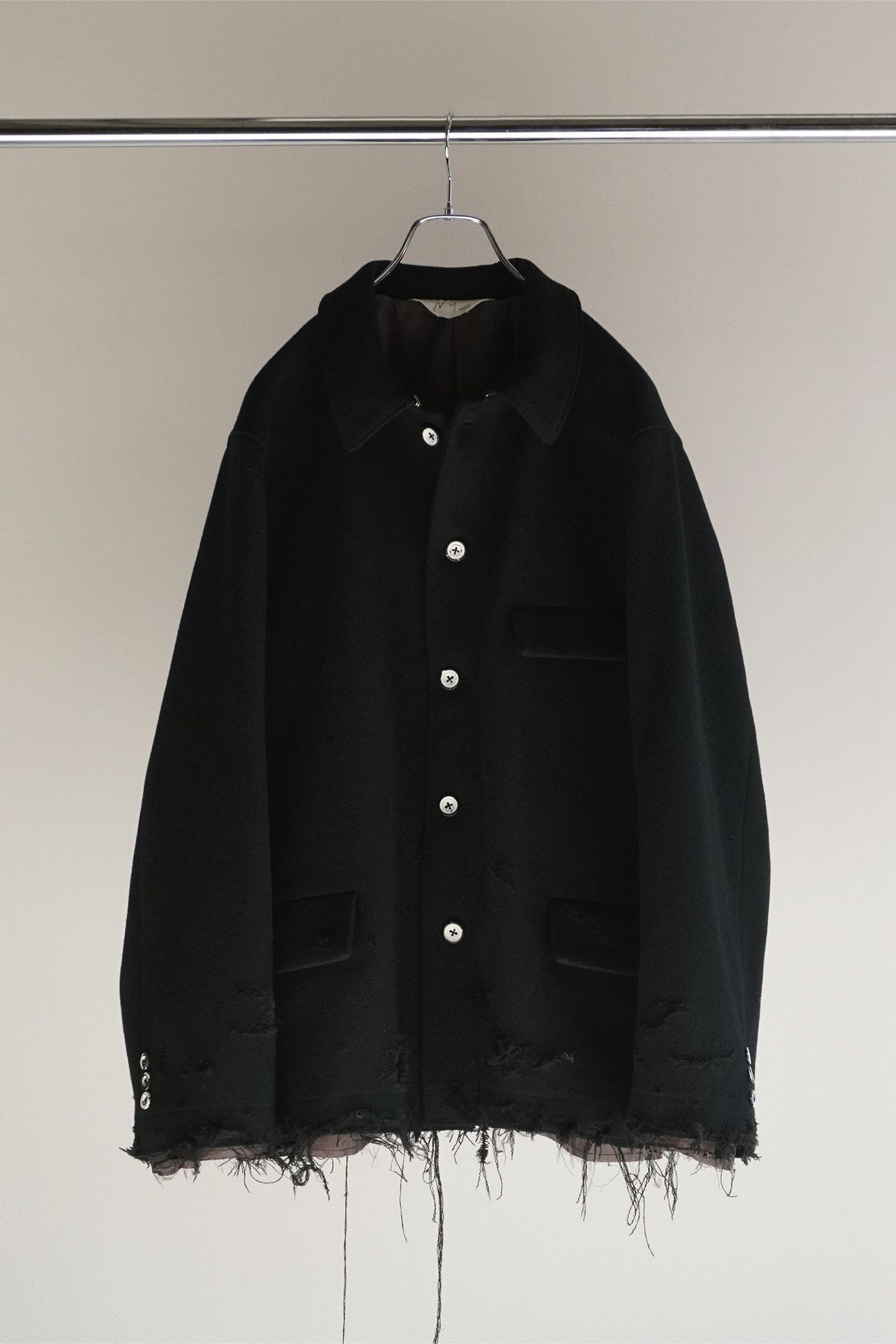 ANCELLM - TWEED CRASH JACKET | BROWN | ジャケット | NapsNote