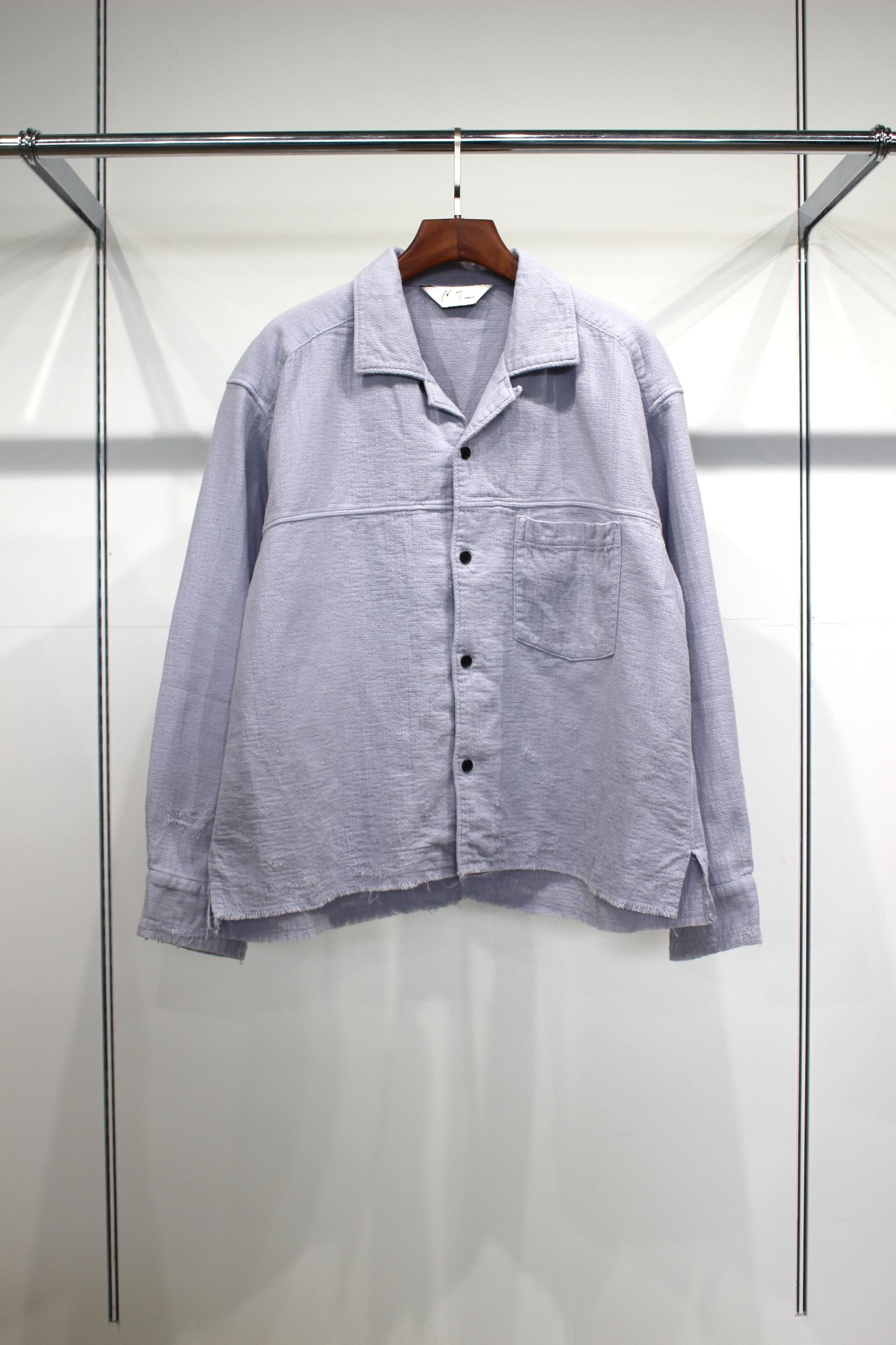 ANCELLM - DOUBLEGAUZE SHIRT | PURPLE | ダブルガーゼシャツ | NapsNote