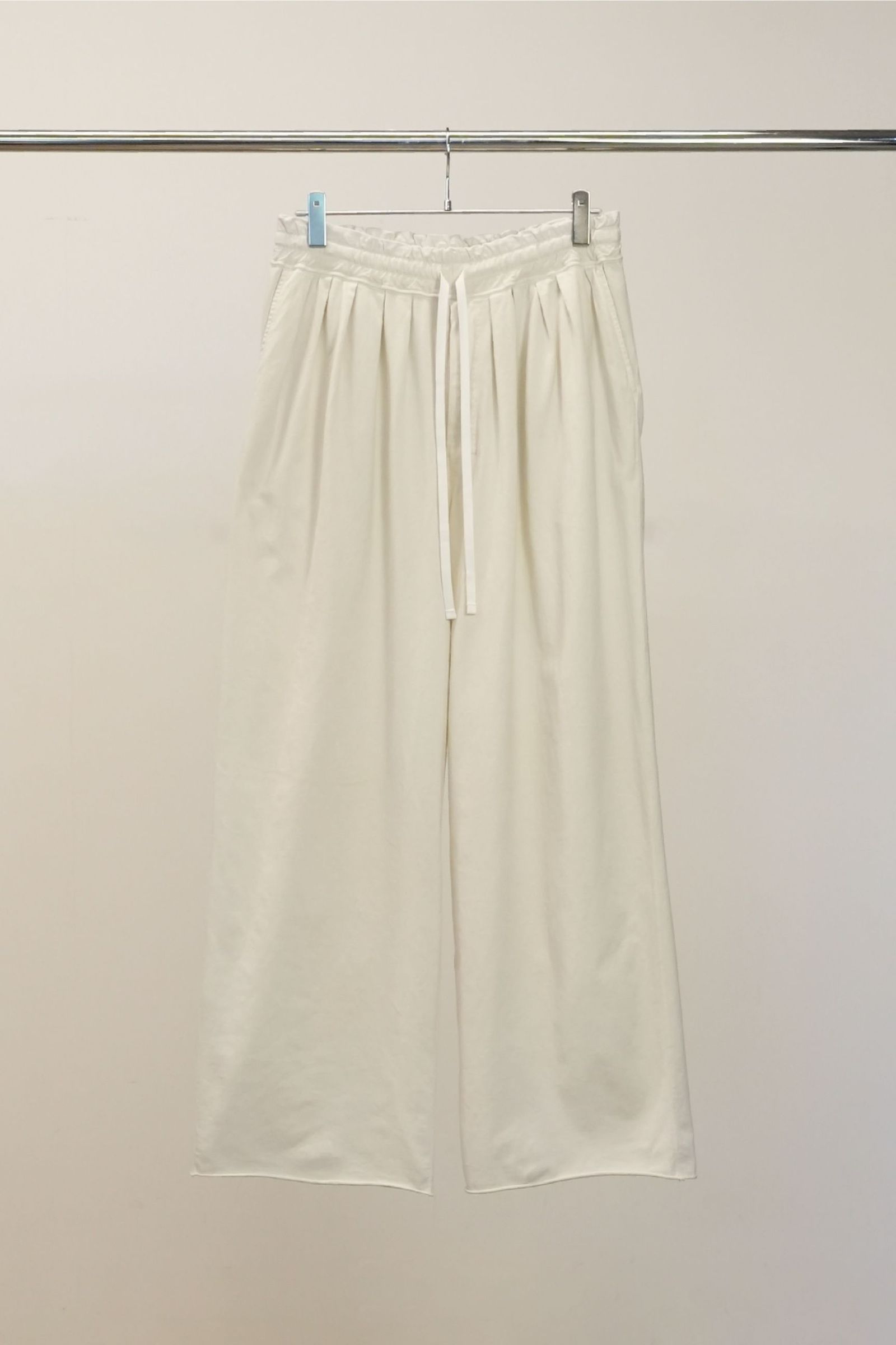 ANCELLM - DRAPE WIDE EASY CUT SLACKS | WHITE | スラックス | NapsNote