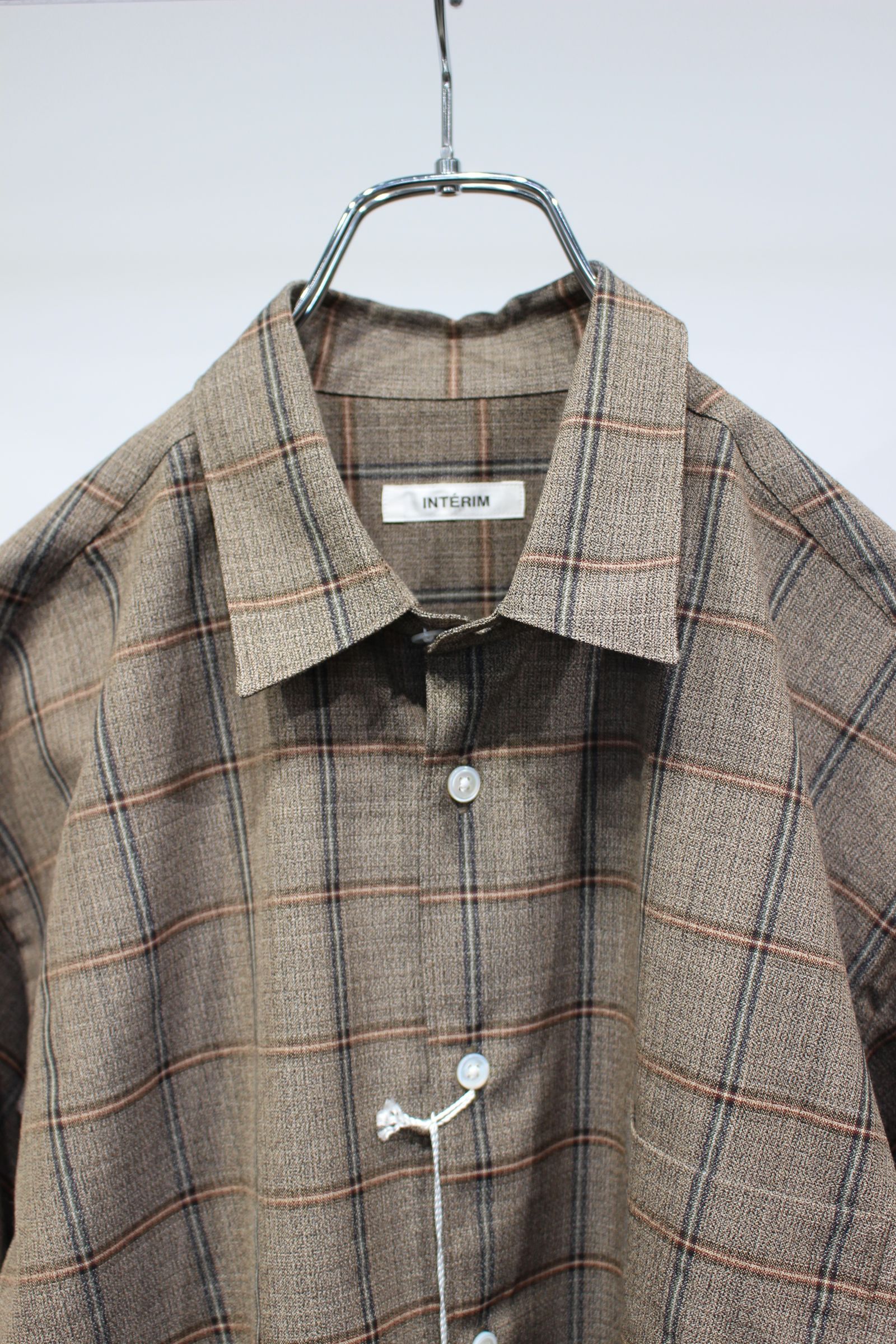 INTERIM - PRINCE OF WALES WOOL CHECK L/S REGULAR SHIRTS | BITTER