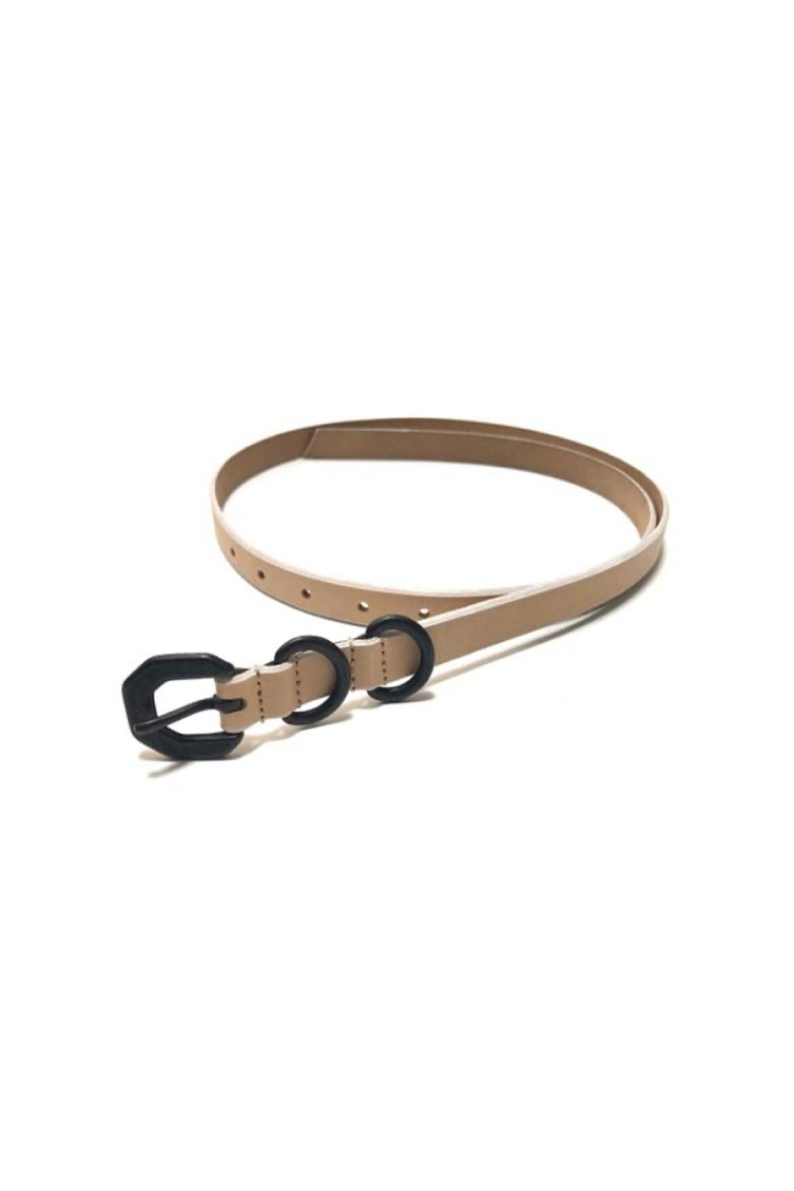 ANCELLM - [ラスト1点] NARROW LEATHER BELT | BLACK | ベルト | NapsNote