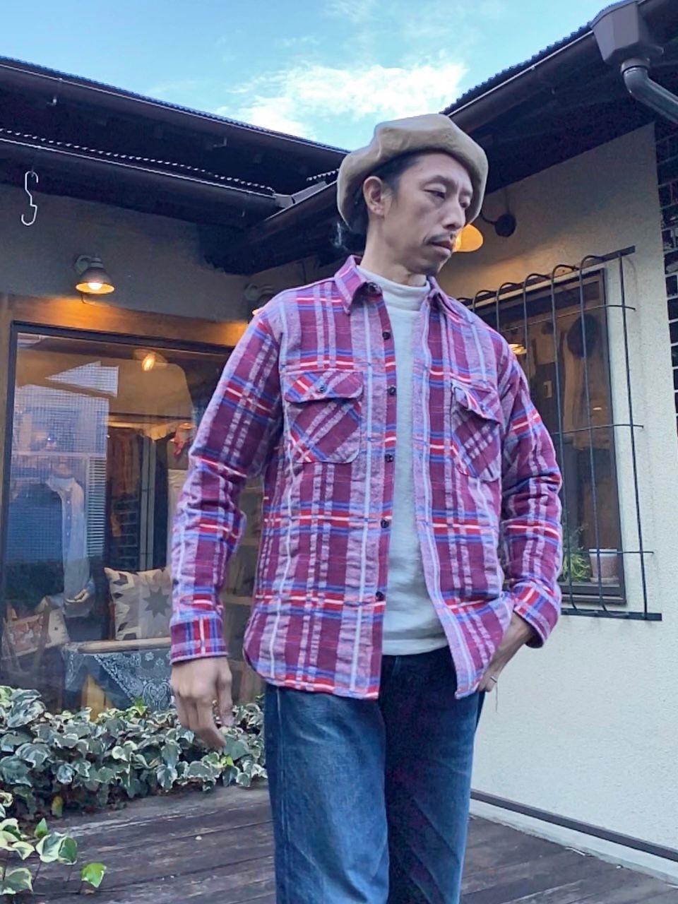 SUGAR CANE - FICTION ROMANCE FANCY TWILL & DOUBLE WEAVE WORK SHIRT