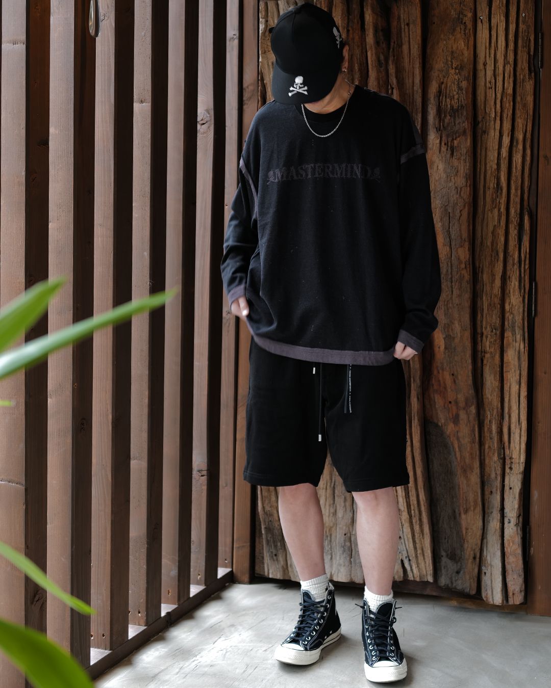 mastermind JAPAN - 【LAST1 L】 【MASTERMIND WORLD】 CUT-OFF LS TEE