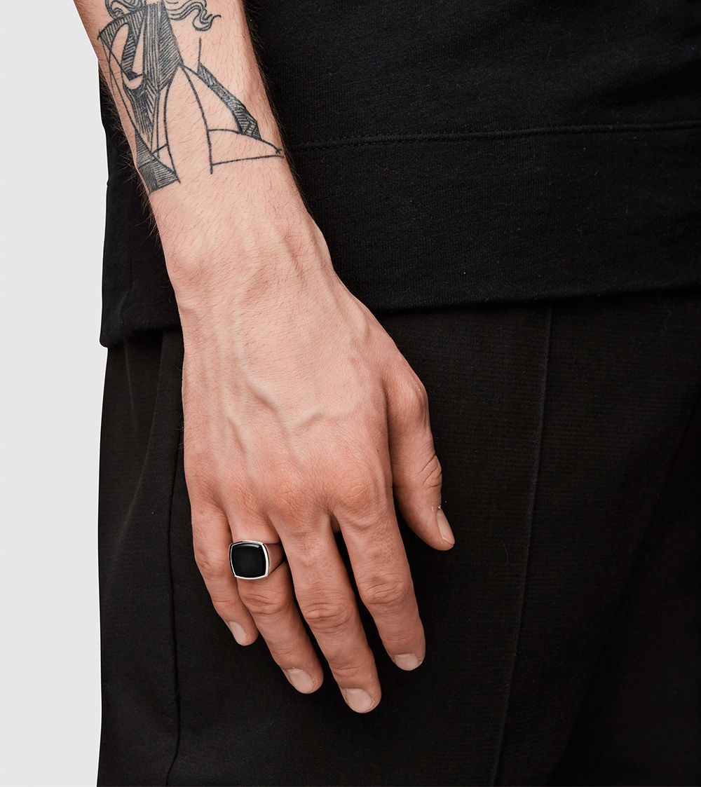 TOMWOOD - Cushion Black Onyx (M) / リング (オニキス) / シルバー925