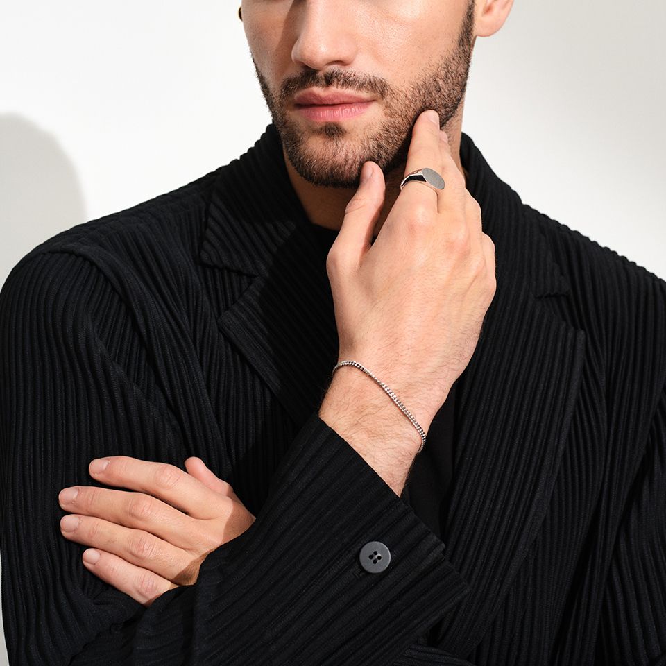 TOMWOOD - Curb Bracelet M 7Inch (18cm) / カーブ ブレスレット / 925