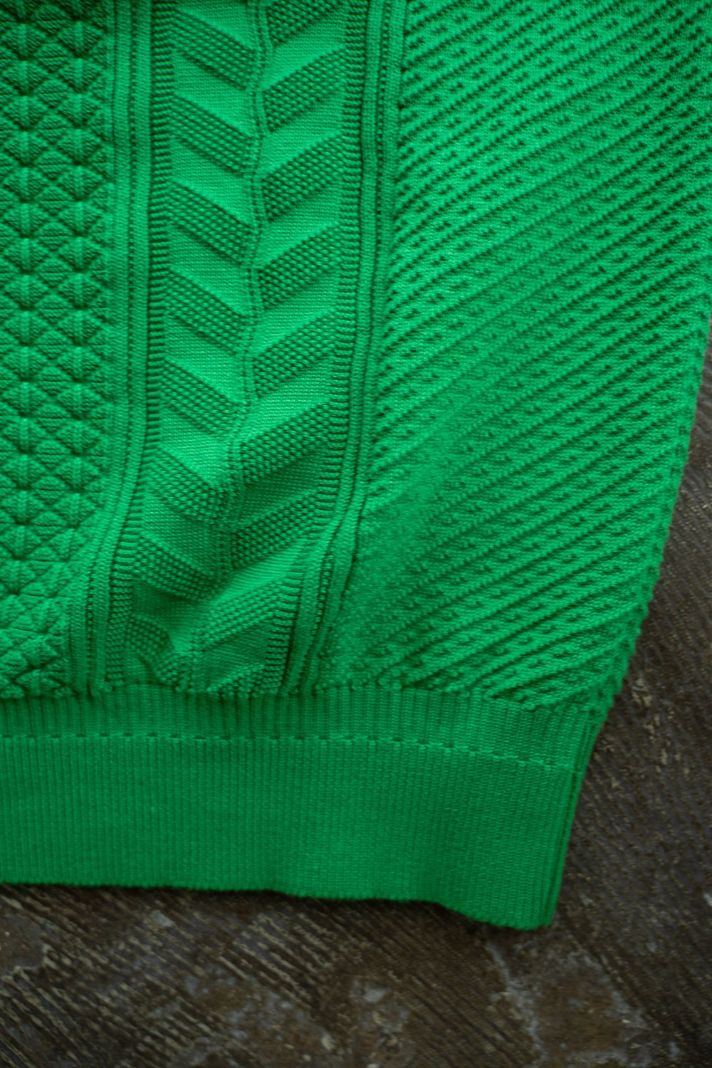 YASHIKI - 【24SS】Haruno Knit(KELLY GREEN) | Salty