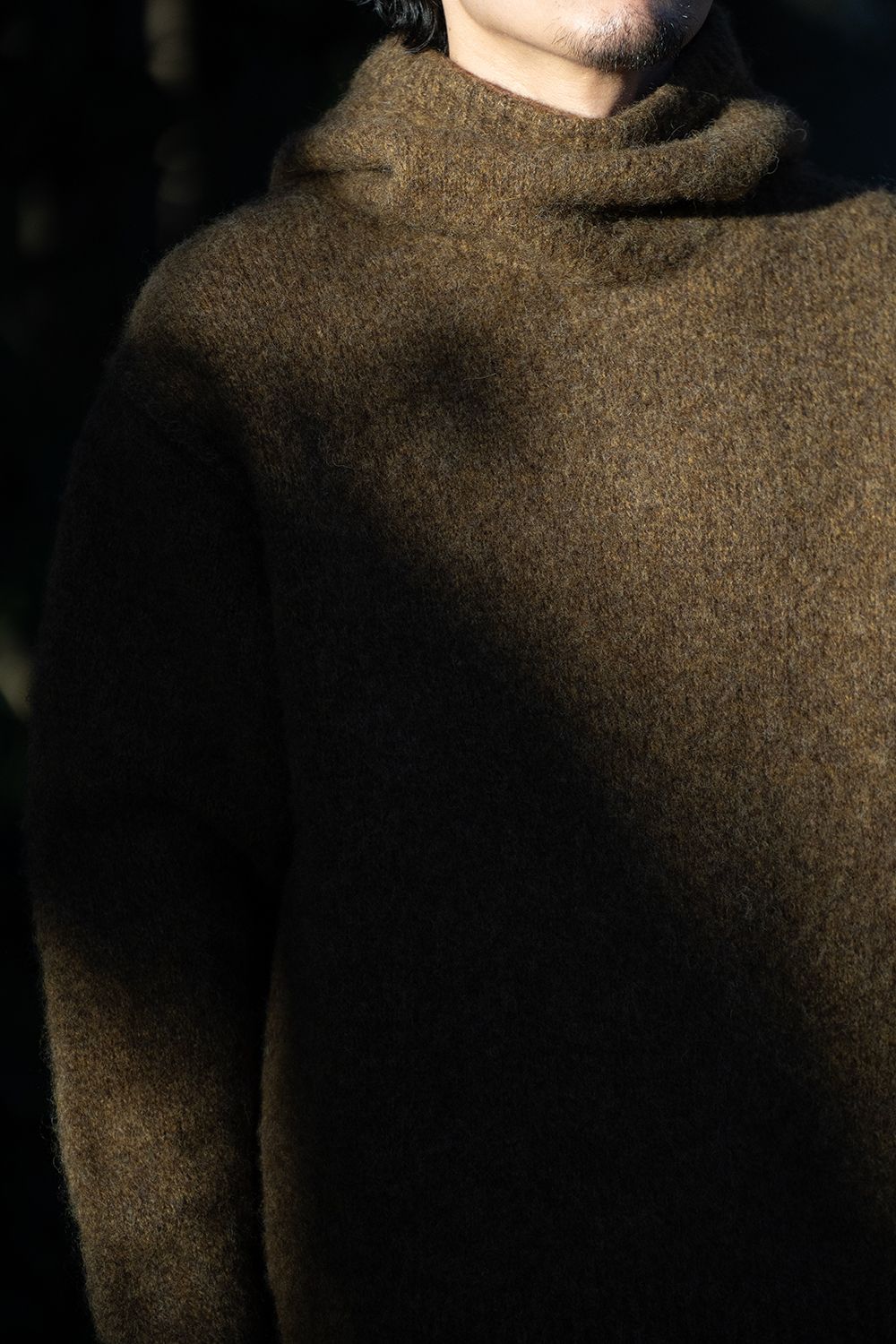 Slopeslow - 【ラスト1点】brushed yak/Shetland wool hoodie