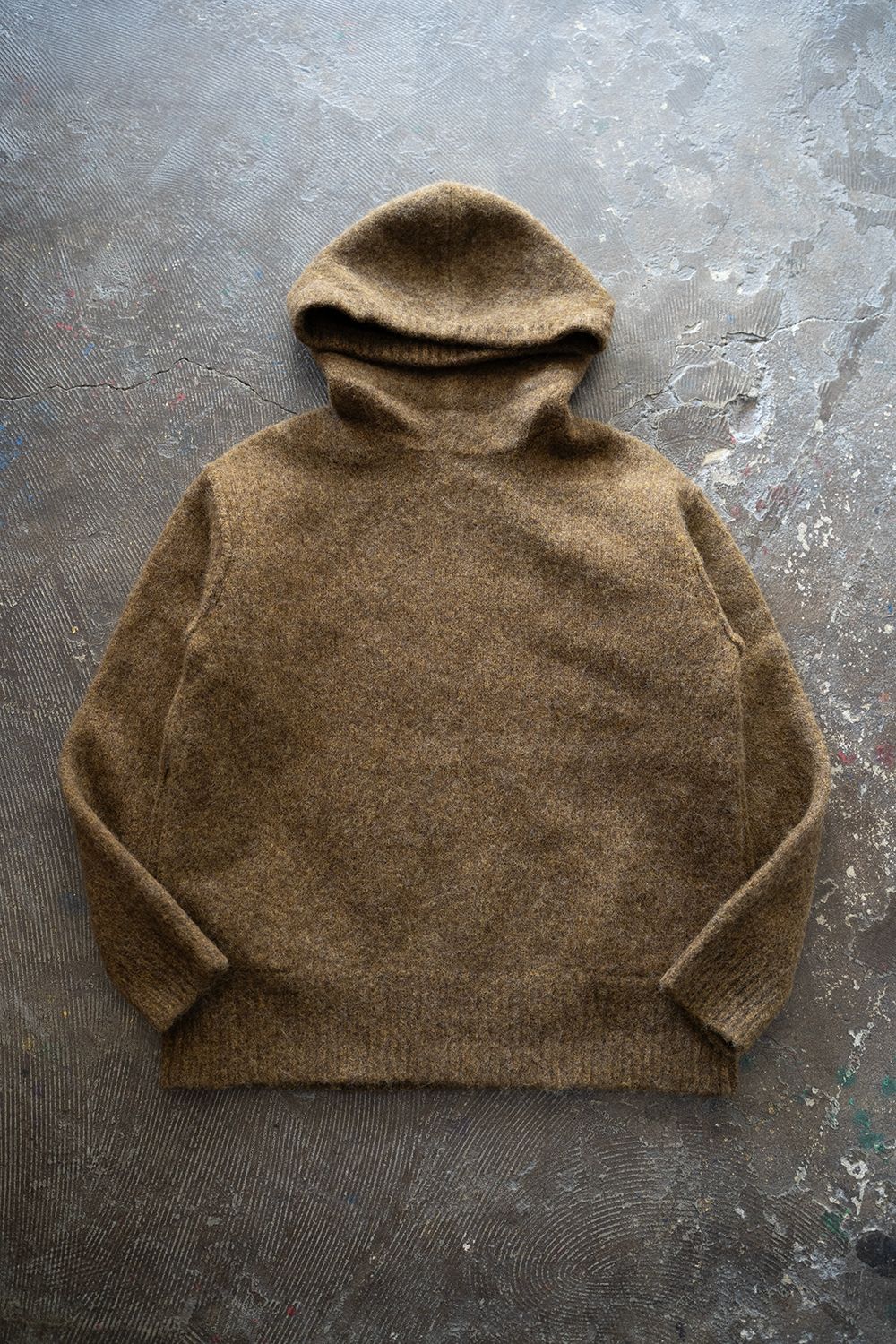 Slopeslow - 【ラスト1点】brushed yak/Shetland wool hoodie