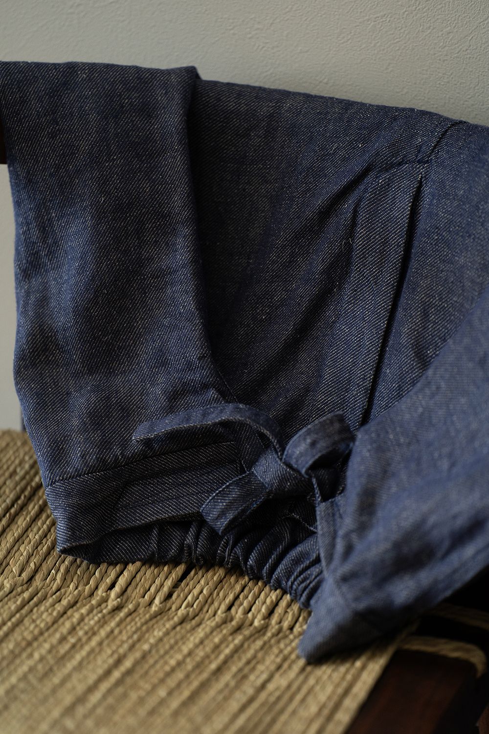 MITTAN - 【ラスト1点】大麻デニムラップパンツ(紺) | Salty