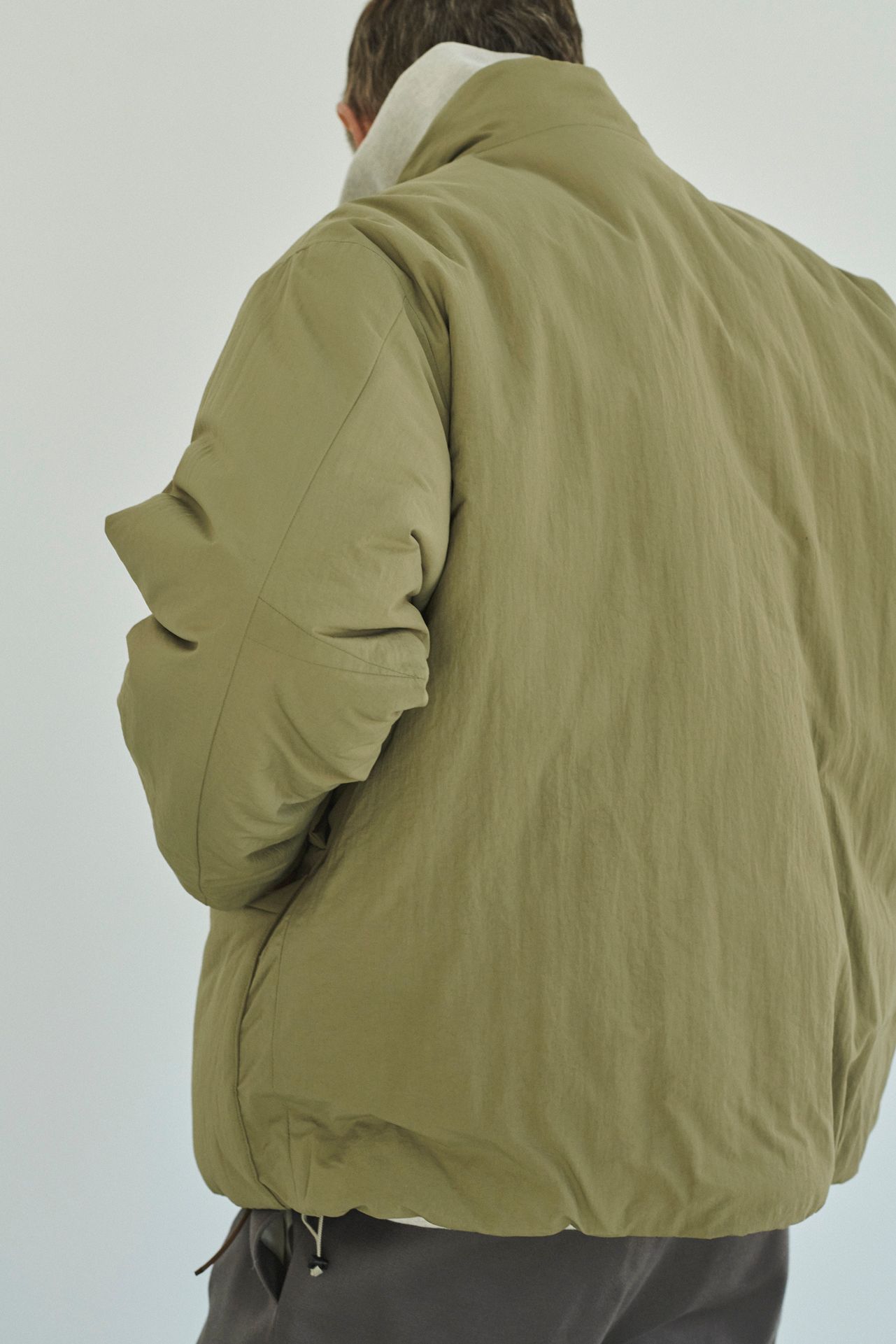 STILL BY HAND - 【24AW】シンサレートスタンドカラーブルゾン(KHAKI