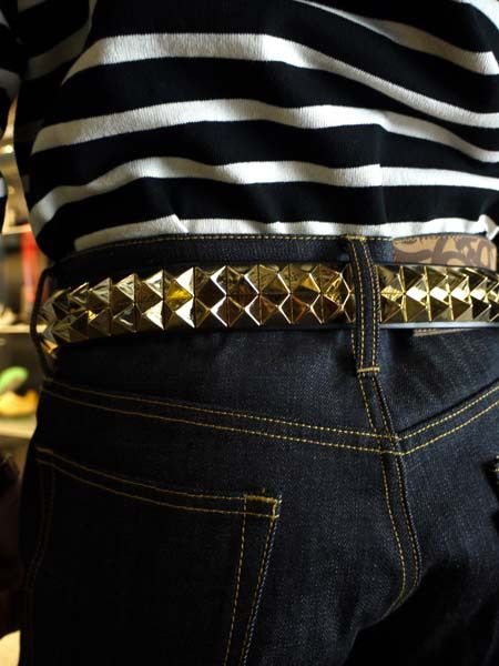 MODERN PIRATES - PYRAMID BELT / ピラミッドスタッズベルト (GOLD