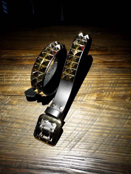 MODERN PIRATES - PYRAMID BELT / ピラミッドスタッズベルト (GOLD