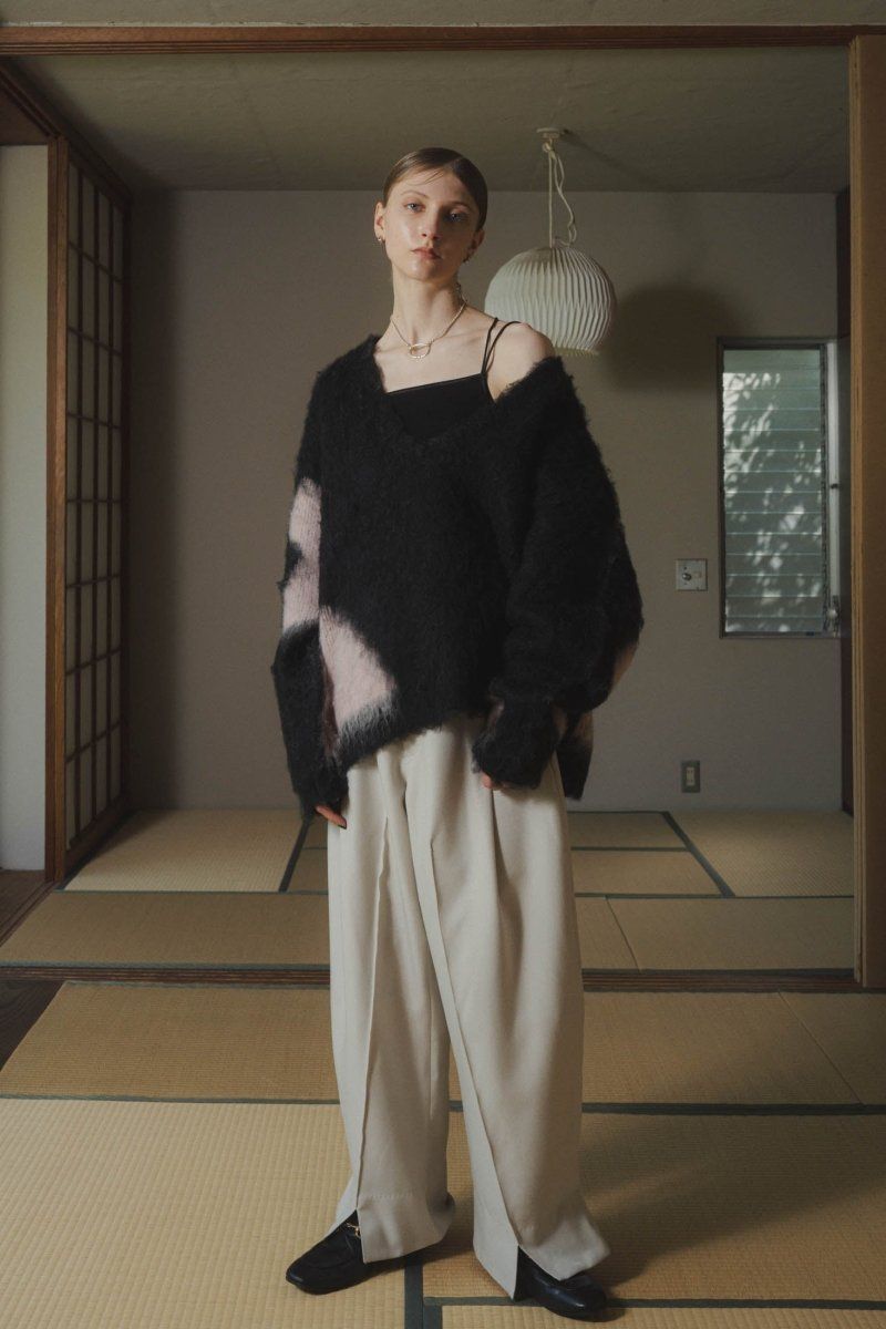 Knuth Marf - Uneck knit pullover (unisex) / Uネックニットプル