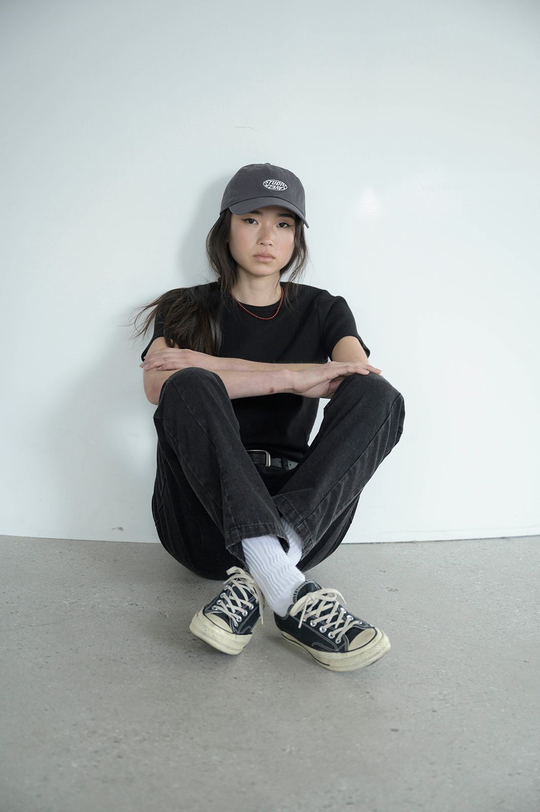 CAVEZA ROSSO - STUDIO CAVEZA サークルロゴキャップ (ダークグレー