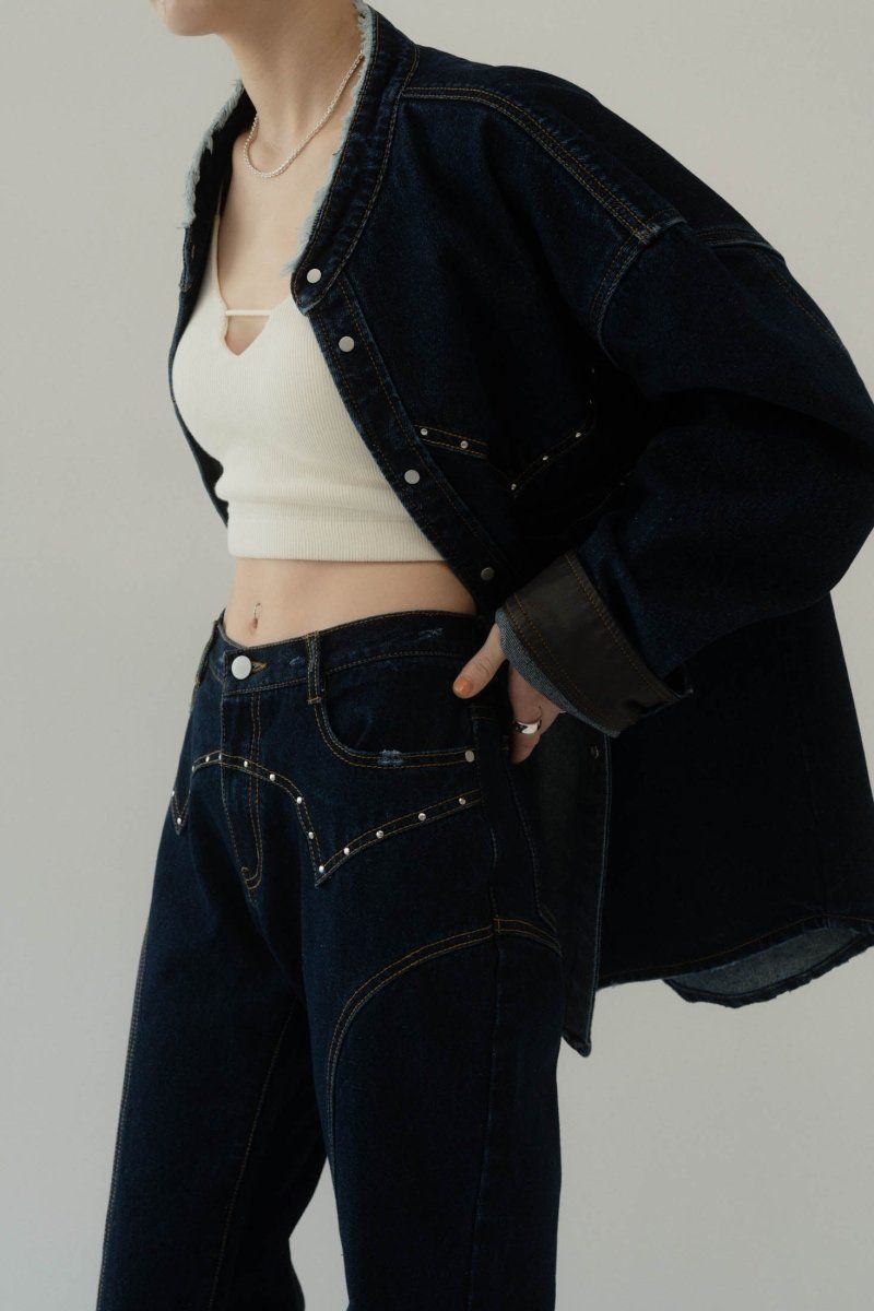 クヌースマーフ Knuth Marf ベルボトムデニムパンツ フレア