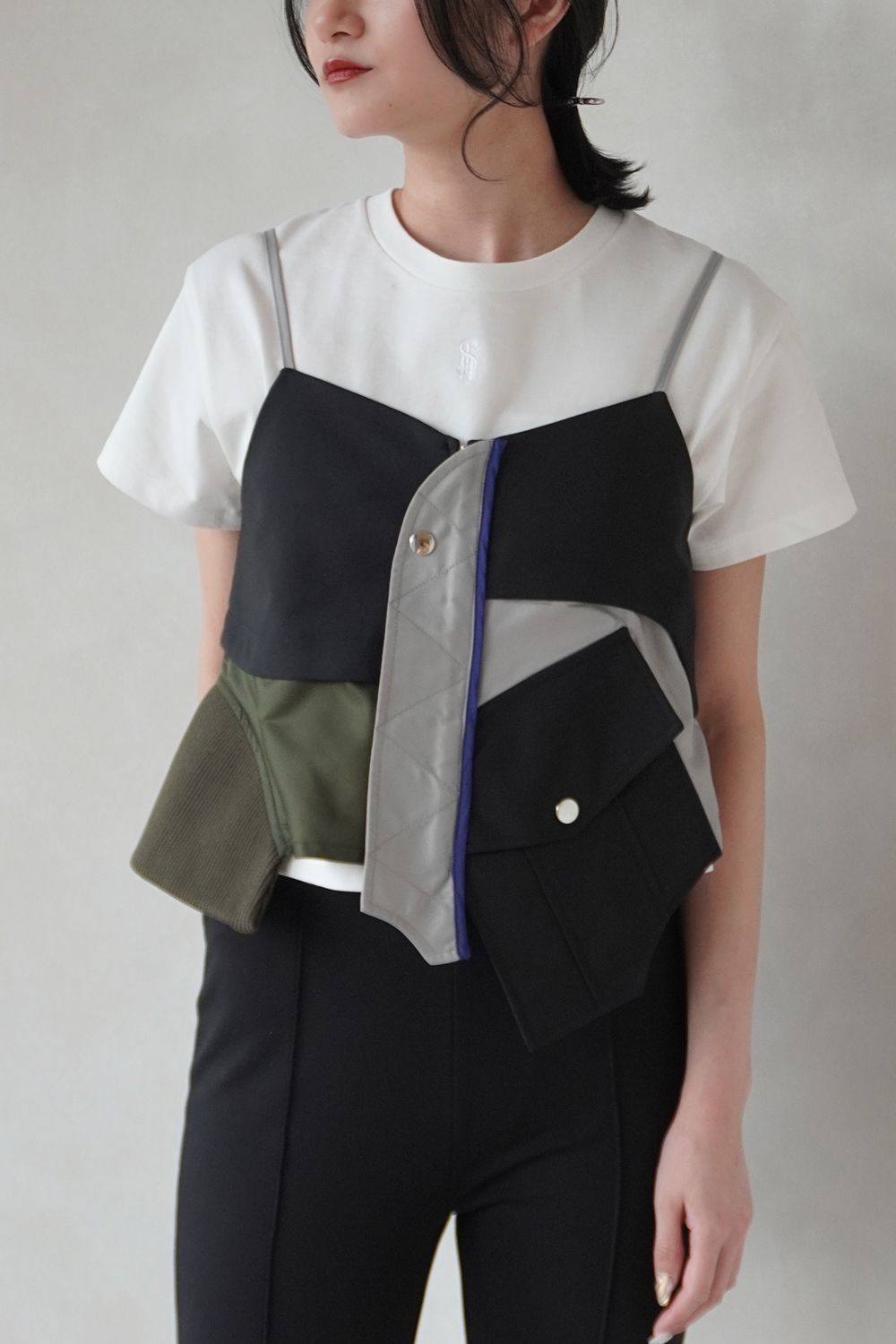 UN3D. - MA-1 DOCKING BUSTIER / MA-1ドッキングビスチェ (ブラック