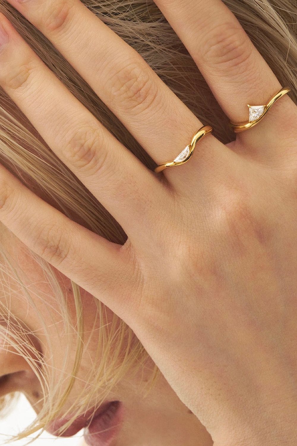 GYPPHY - HALF MOON CURVA RING / ハーフムーン カーブ リング K10/K18