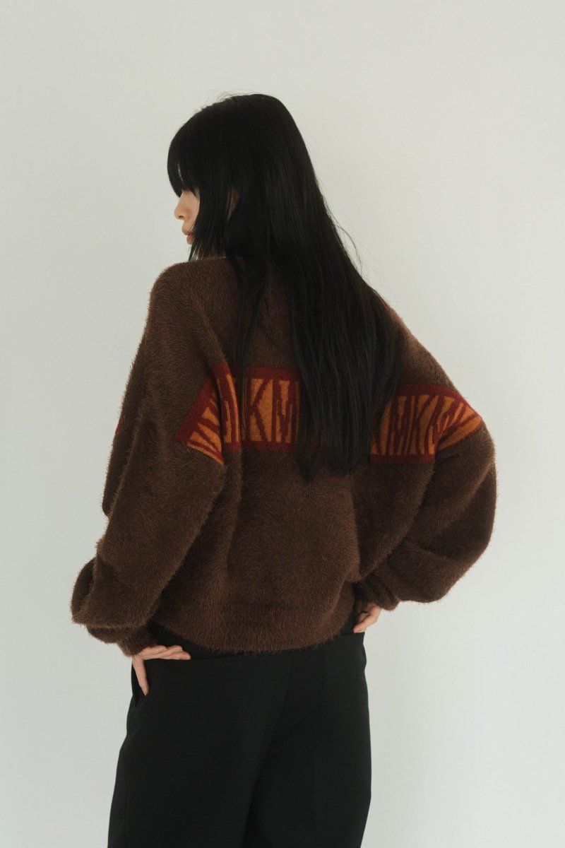 Knuth Marf - full zip motif cardigan / フルジップ モチーフ