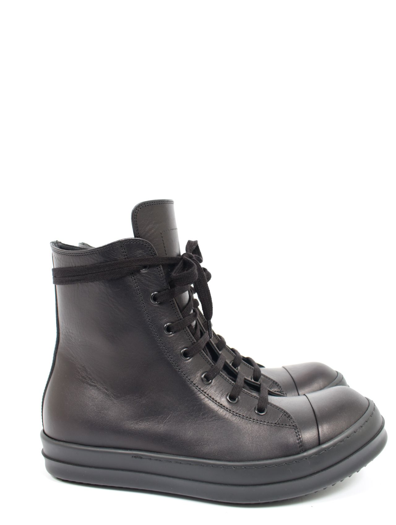 RICK OWENS - 【25SS】カーフレザー ハイカット スニークス ラモーンズ