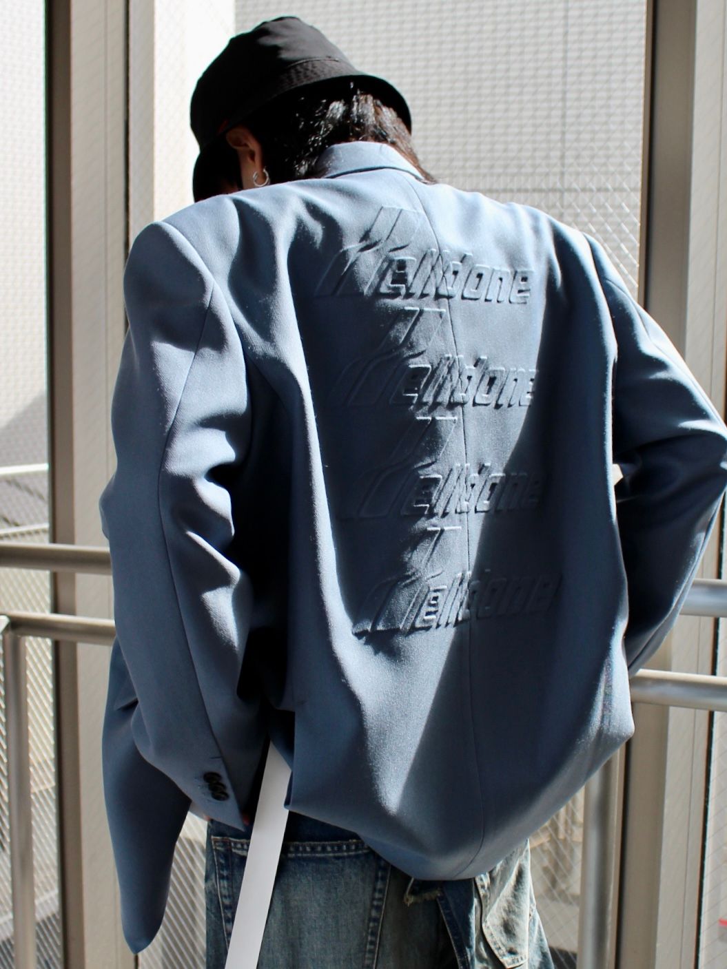 BIGBANG G-DRAGON着用】WE11DONEエンボスロゴテーラードジャケット