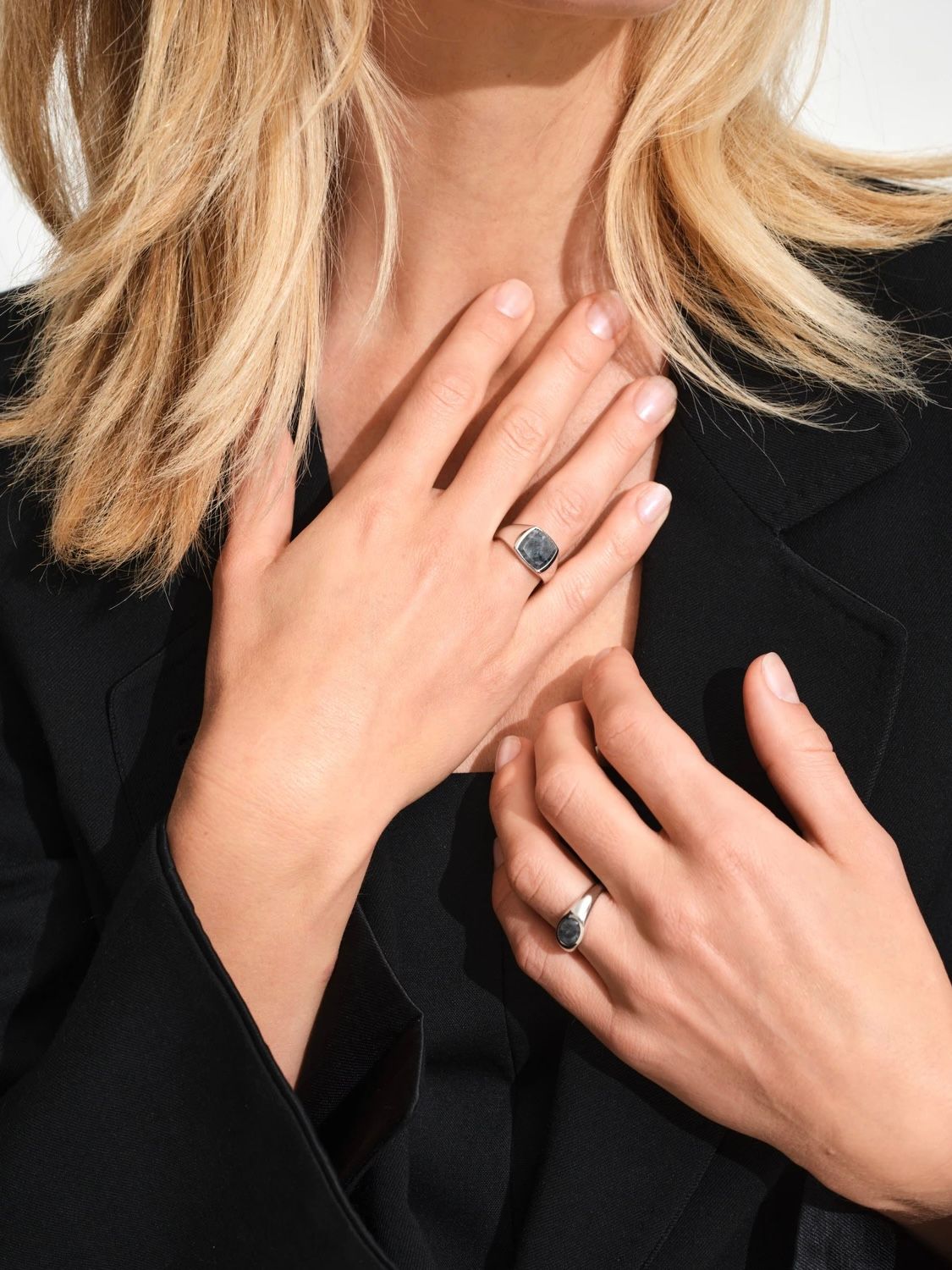 TOMWOOD - ケイ リング ラルビカイト / KAY RING LARVIKITE / シルバー