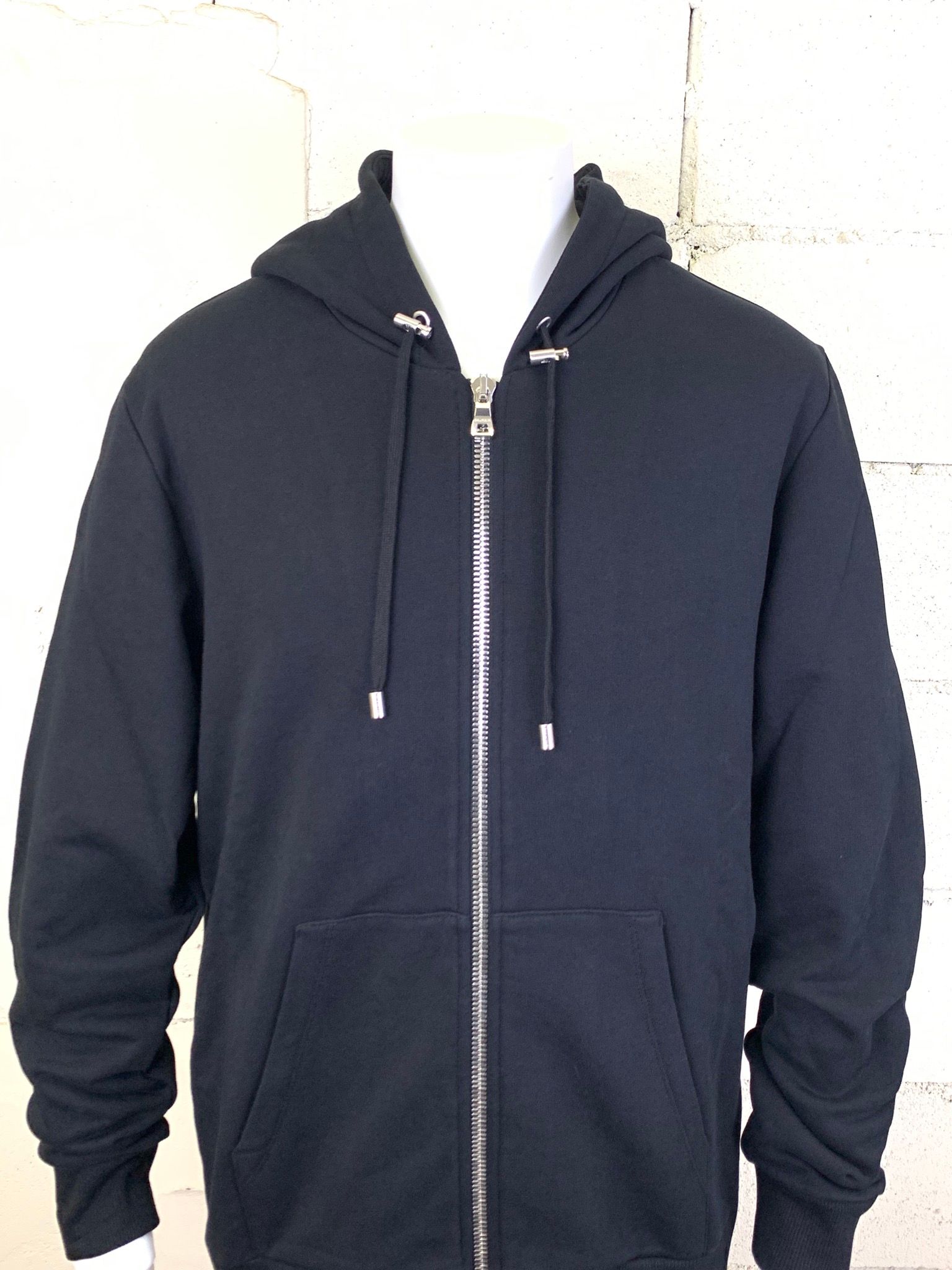 BALMAIN - ジップアップ パーカー / BH2 C&S ZIPPED / ブラック