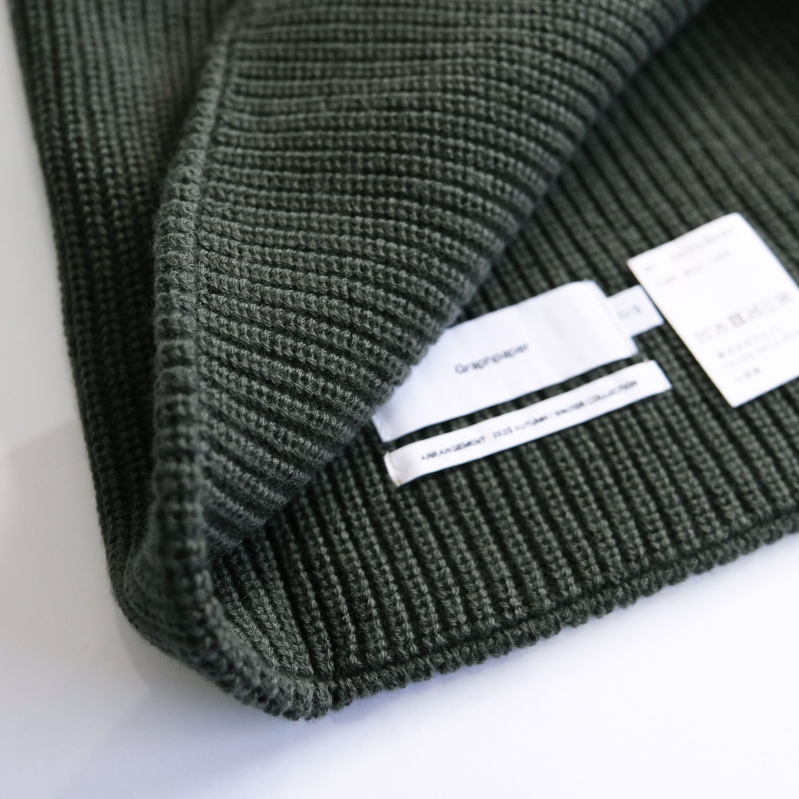 Graphpaper - Mercerized Fine Wool Snood -スヌード-（Green