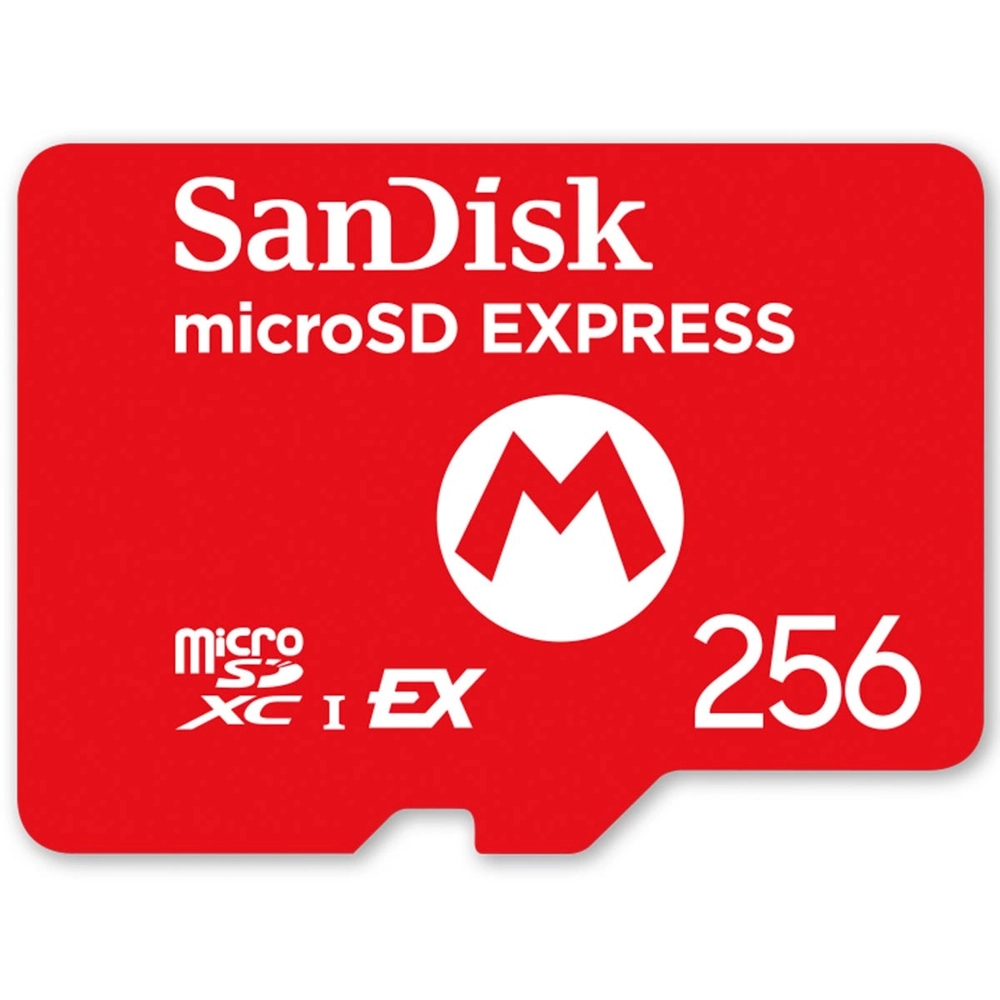 SanDisk 256GB microSD Express Card for Nintendo Switch 2 - Mario