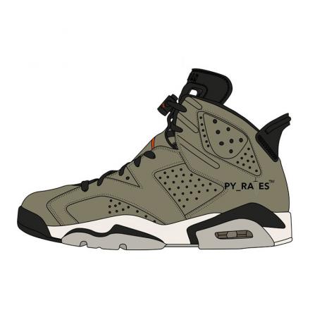 2019年春夏発売予定】 トラビス・スコット × ナイキ エアジョーダン6