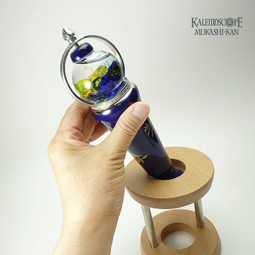 有田焼万華鏡：香蘭社]蘭花ちらし（ガラス球型オイルスコープ）[送料無料]