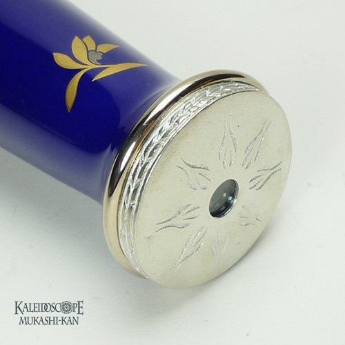 有田焼万華鏡：香蘭社]蘭花ちらし（ガラス球型オイルスコープ）[送料無料]