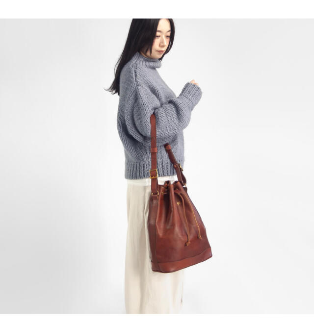 VASCO ヴァスコ レザー ワンダーパースバッグ 巾着バッグ ショルダー