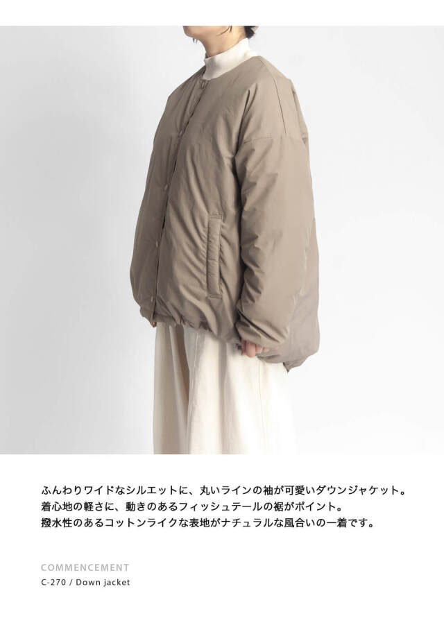 COMMENCEMENT コメンスメント NANGA ナンガ ノーカラーダウン