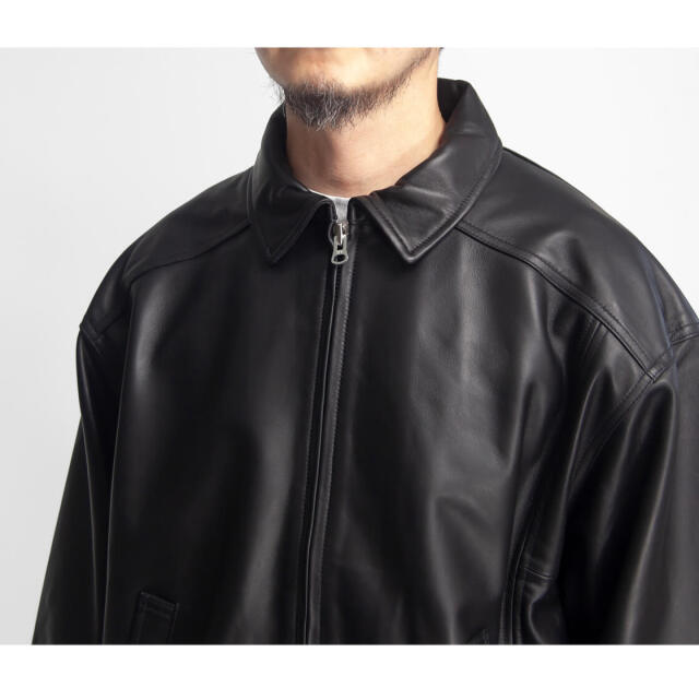LAOTOUR 本革 ラムレザー フライトジャケット ブルゾン 革ジャン
