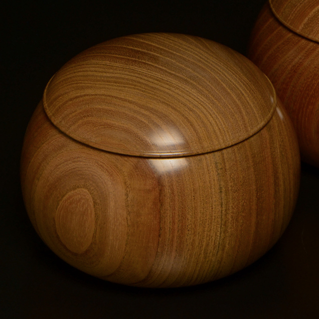 ケヤキ碁笥 上（36号） | 前川榧碁盤店