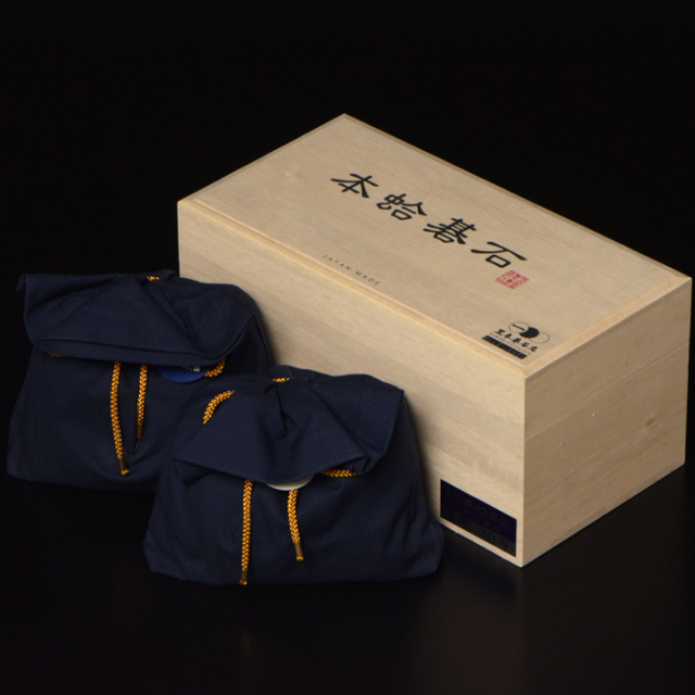 黒木碁石店 本蛤碁石 ブルーラベル雪印 38号 | 前川榧碁盤店