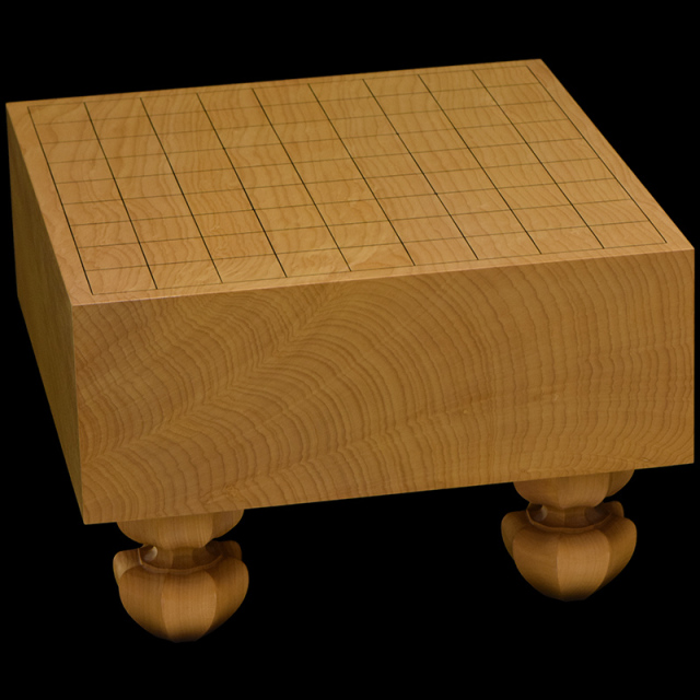 本榧足付将棋盤 4寸1分（木表） sa40047 | 前川榧碁盤店