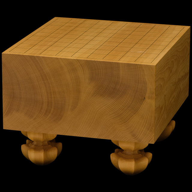 本榧足付将棋盤 5寸7分（天地柾） sa50066 | 前川榧碁盤店
