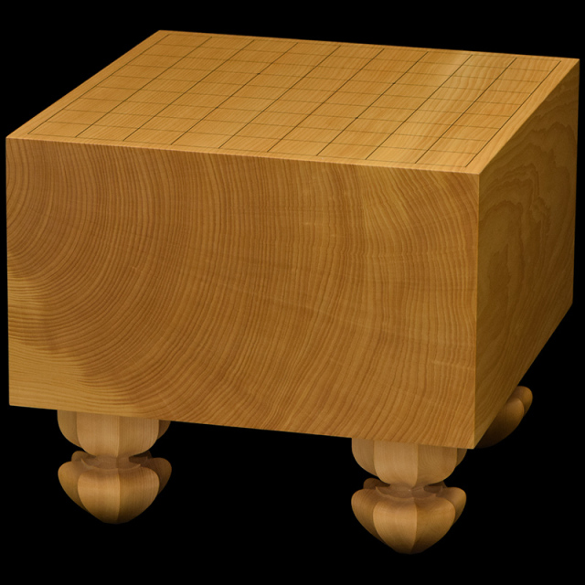 本榧足付将棋盤 4寸7分（木裏） sa40051 | 前川榧碁盤店
