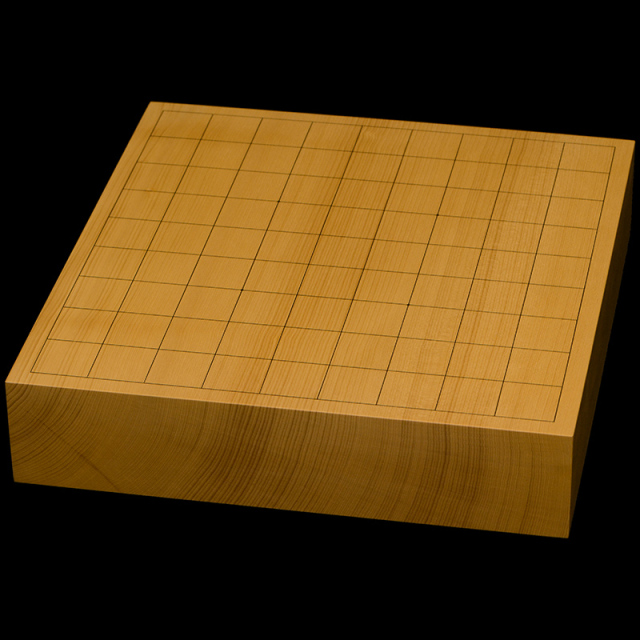 本榧卓上将棋盤 2寸4分（一枚板・天柾） sb20744 | 前川榧碁盤店