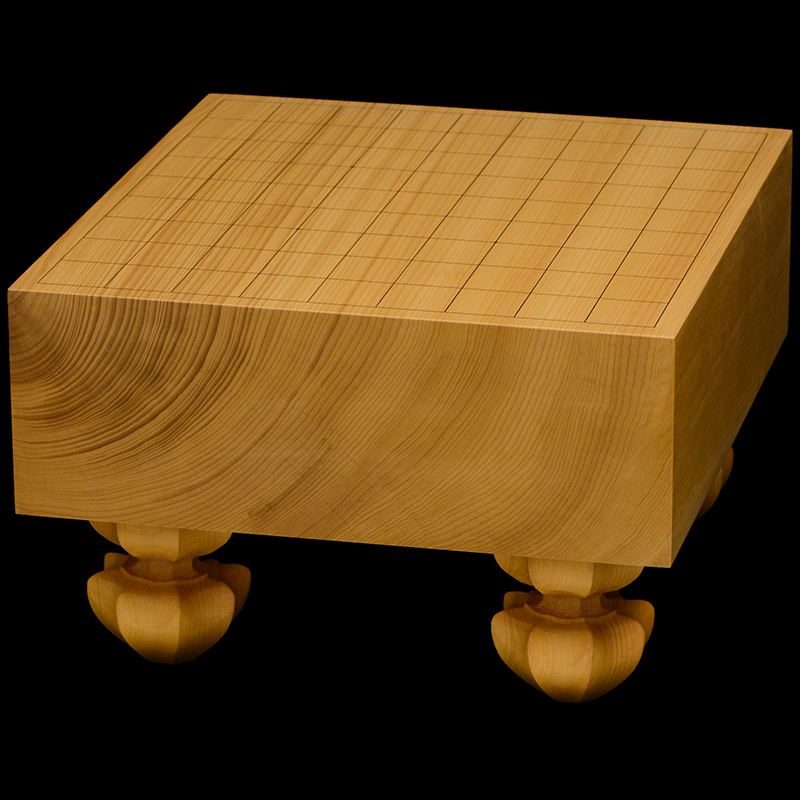 本榧足付将棋盤 3寸9分（天柾） sa30018 | 前川榧碁盤店