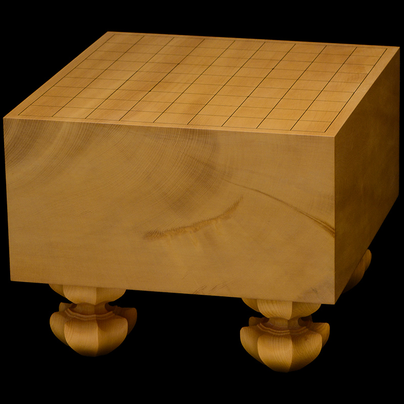 本榧足付将棋盤 5寸7分（天柾） sa50068 | 前川榧碁盤店