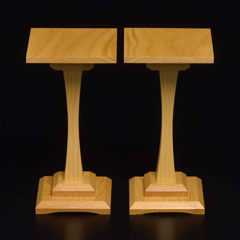 本榧一本脚駒台 5寸盤用 | 前川榧碁盤店