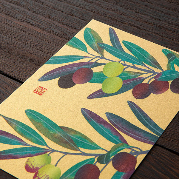 ハガキ/ポストカード｜紙シリーズ｜ポストカード オリーブ柄(80002006