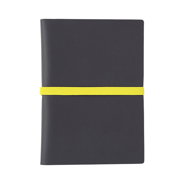 ストア限定】ノートカバー2冊用 バンド付き＜A6＞ 紺×イエロー