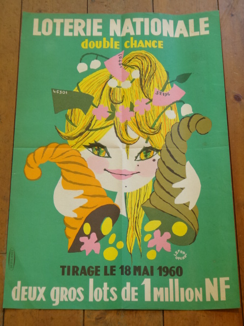 ルフォール・オプノ ヴィンテージポスター Lefor Openo LOTERIE