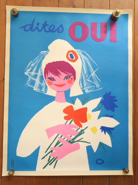 ルフォール・オプノ ヴィンテージポスター Lefor Openo Dites Oui 1958年